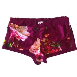 B by Ted baker sleep shorts size 12. Floral burgundy